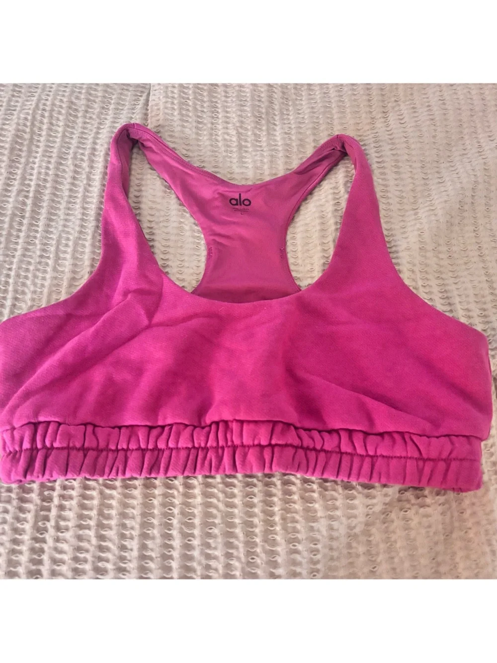 Alo Yoga Scoop Neck Sweatshirt Bra